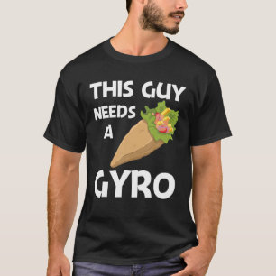 T-shirt Gyros Drôle Homme Papa Gyro Viande Pita Doner Keba
