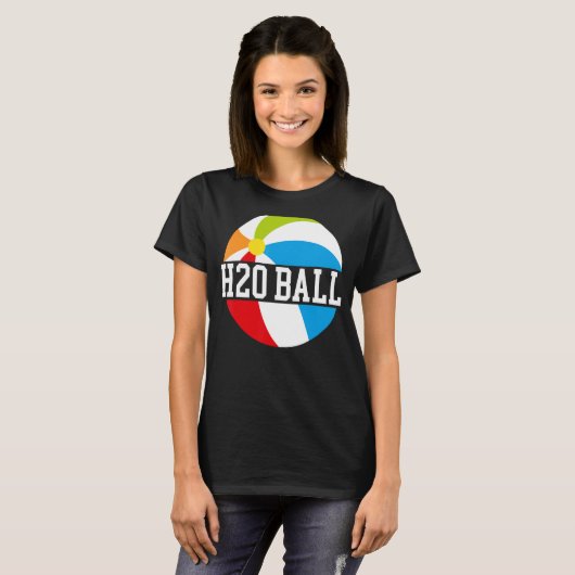 T-shirt H2O Ball Pool Party Sphère gonflable Boule d'eau L (Devant entier)