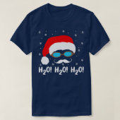 T-shirt H2o H2o H2o Santa Claus Piscine de Noël Sw (Design devant)