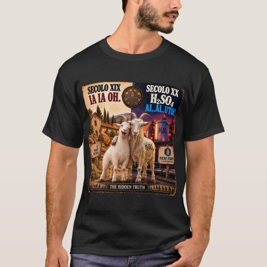 T-shirt H2SO4 Chèvre – La Vérité Cachée (Devant)