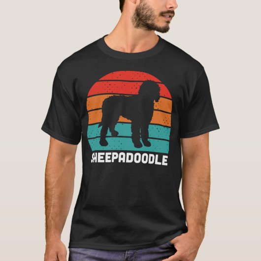 T-shirt H676 Chien à caniche Silhouette 1 (Devant)