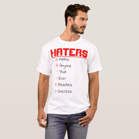 T-SHIRT H-A-T-E-R-S (Devant entier)