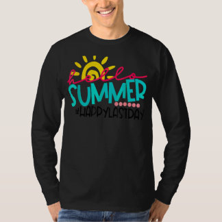 T-shirt H Appy L Ast Day Enseignant Diplômé De L'École