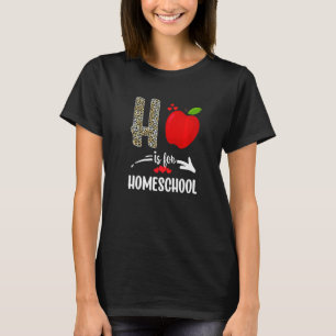 T-shirt H Est Pour Homeschool Leopard Homeschool Enseignan