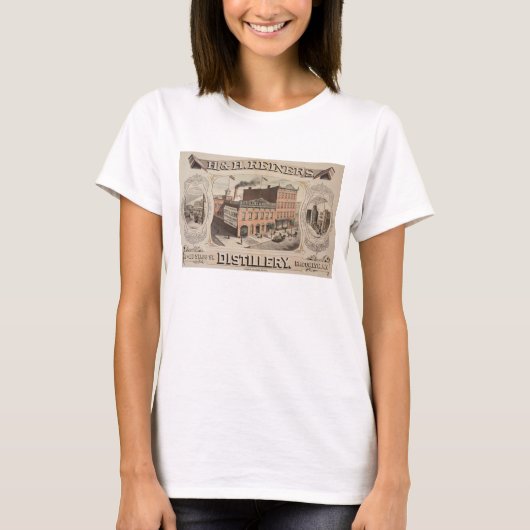 T-shirt H. & H. Reiners Distillery Building À Brooklyn, Ny (Devant)