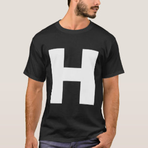 T-shirt H Lettres Alphabet L'Expliquer