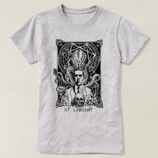 T-shirt H.P.Lovecraft (Design devant)
