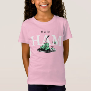 T-Shirt "H pour JAMBON" Conception de l'alphabet