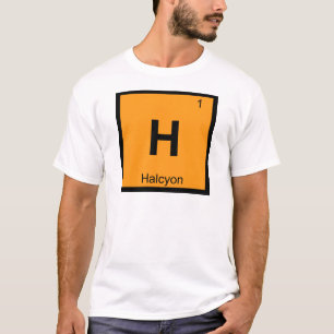 T-shirt H - Symbole de tableau périodique de la chimie gre