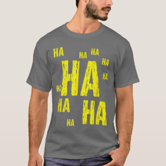 T-shirt HA HA HA Bande dessinée drôle garçon de blague