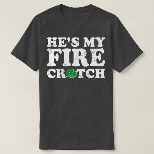 T-shirt Ha mon Jour de la Saint Patrick de point de feu ju (Design devant)