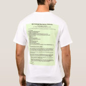 T-shirt Habillement comestible d'usine sauvage d'usage ! (Dos)