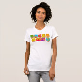 T-shirt Habillement de "blocs" de la vie d'enfant (Devant entier)