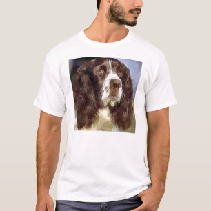 T-shirt Habillement de cadeaux d'art d'épagneul de