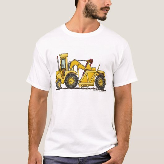 T-shirt Habillement de construction d'excavatrice de (Devant)