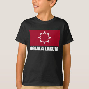 T-shirt Habillement de drapeau d'Oglala Lakota