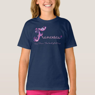 T-shirt Habillement de filles de nom et de signification