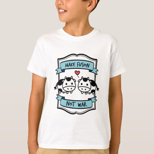 T-shirt Habillement de fusion d'évolution de vache (Devant)