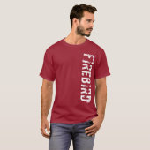 T-shirt Habillement de logo de Vert Firebird (Devant entier)