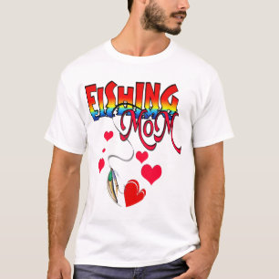 T-shirt Habillement de maman de pêche