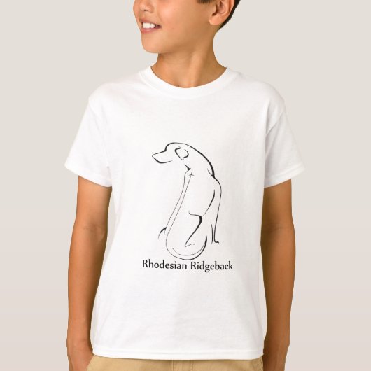 T-shirt Habillement de Rhodesian Ridgeback (Devant)