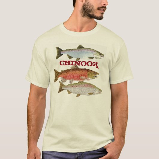 T-shirt Habillement de saumon chinook (Devant)