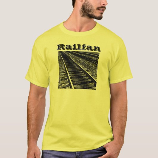 T-shirt Habillement jaune de Railfan (Devant)