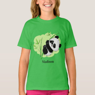 T-shirt Habillement nommé fait sur commande de panda
