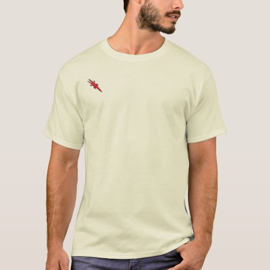 T-shirt habillement rouge 3 de croc (Devant)
