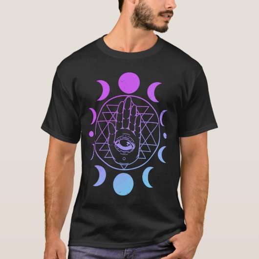 T-shirt Habits esthétiques occultes Soft Gothic Moon Phase (Devant)
