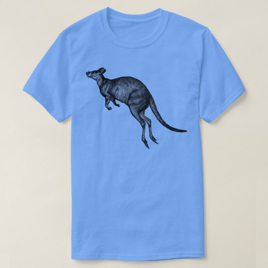 T-shirt Hacher l'impression Kangaroo (Design devant)