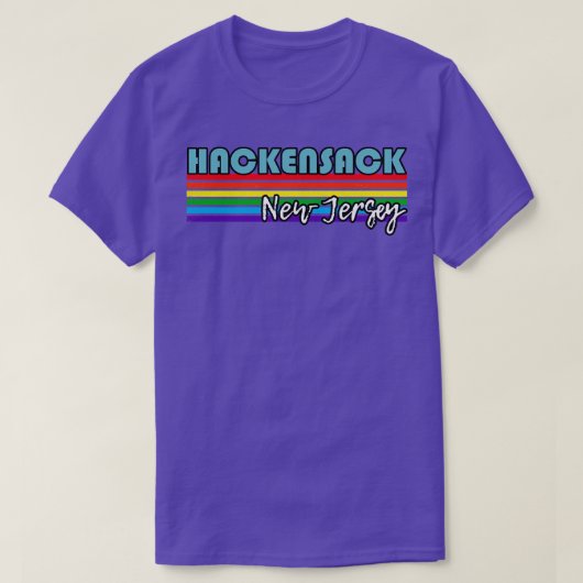 T-shirt Hackensack New Jersey Pride Hackensack LGBT Cadeau (Design devant)