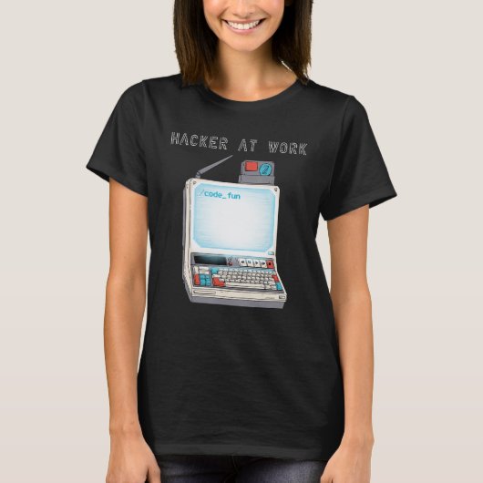 T-shirt Hacker au travail 5 (Devant)