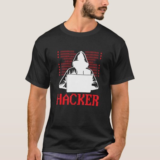 T-shirt Hacker Casquette blanc piratage éthique (Devant)