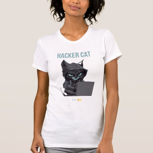 T-shirt Hacker Cat (Devant)