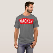 T-shirt HACKER Cyber Security Engineer IT System (Devant entier)