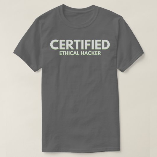 T-shirt Hacker éthique certifié (Design devant)
