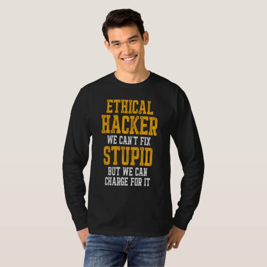 T-shirt Hacker éthique Cybersécurité It Pen Tester (Devant entier)