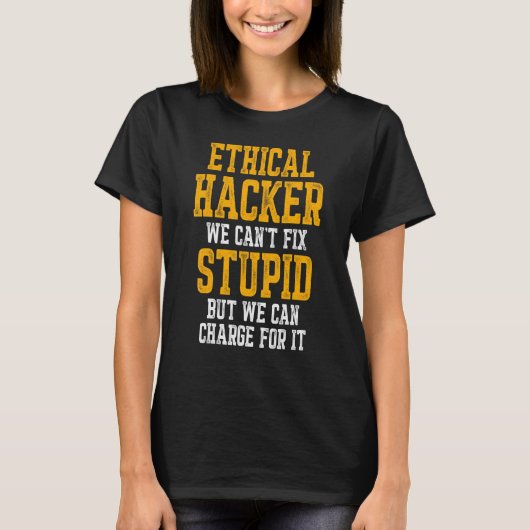 T-shirt Hacker éthique Cybersécurité It Pen Tester (Devant)