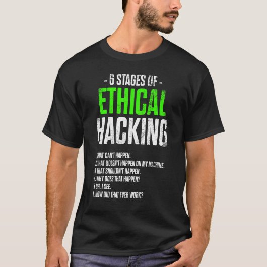 T-shirt Hacker éthique Cybersécurité It Pen Tester (Devant)
