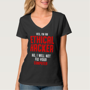 T-shirt Hacker éthique Cybersécurité It Pen Tester 2