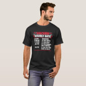 T-shirt Hacker Hourly Rate Ethical Hacking White Hat Hacke (Devant entier)