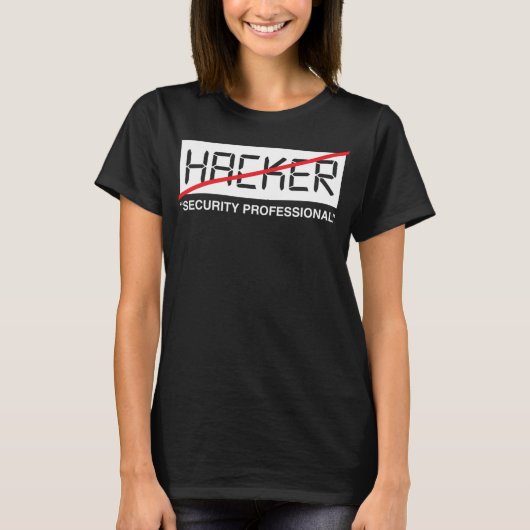 T-shirt Hacker Sécurité Professionnel Drôle Informatique C (Devant)