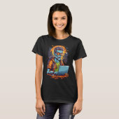 T-shirt Hacking the Undead : Code d'Halloween (Devant entier)
