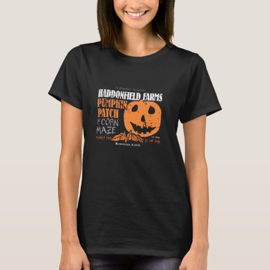 T-shirt Haddonfield Farms Pumpkin Patch Forever Octobre (Devant)