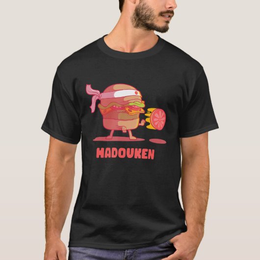 T-shirt Hadouken Burger Street Fight Tomato dans Fast Food (Devant)