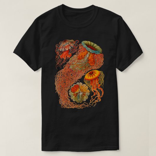 T-shirt Haeckel Discomedusae Amélioration de l'illustratio (Design devant)
