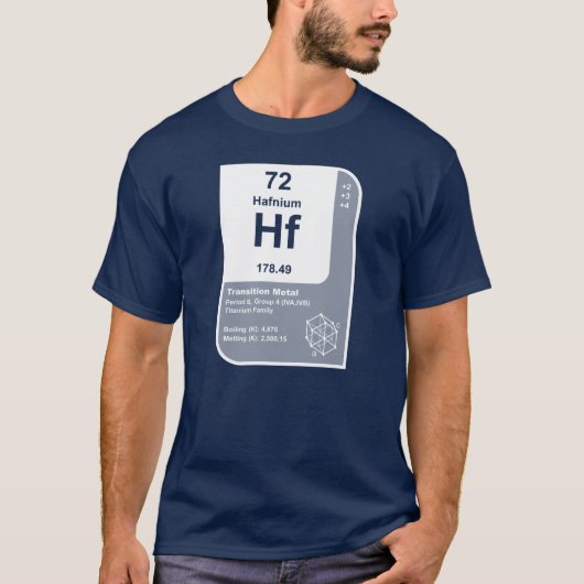 T-shirt Hafnium (Hf) (Devant)
