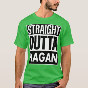 T-shirt Hagan Nom Straight Outta Hagan