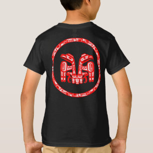 T-shirt Haïda Autochtones Canada Autochtone Double aigle